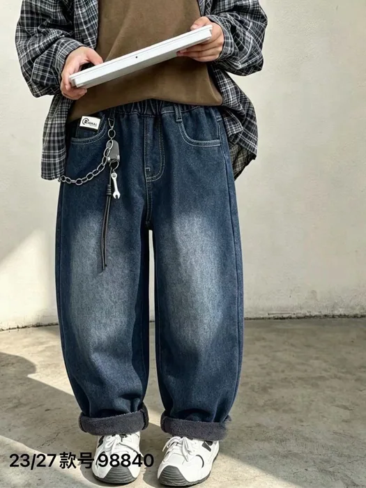 QQMD all-in-one fleece denim — 14/30