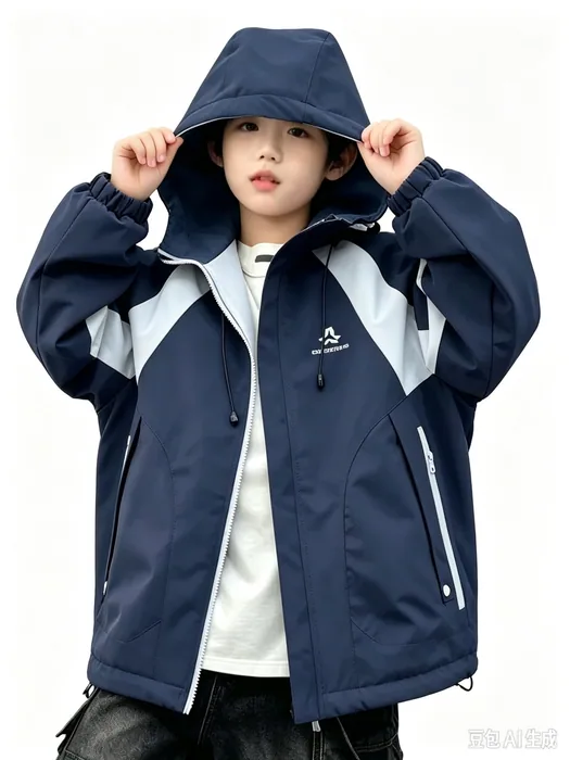 Older children's double-layer cotton jacket — 2/6